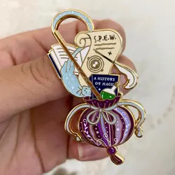 New Movie Peripheral Brooch Magic Boy Badge Anime Metal Pin Fan Collection Birthday Gift