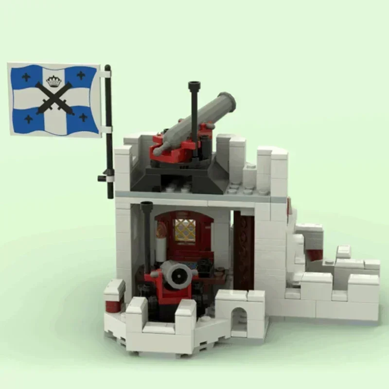 Moc ビルディングレンガ軍事城モデルエルドラド要塞 2 階テクノロジーモジュラーブロックギフトクリスマスおもちゃ DIY アセンブリ