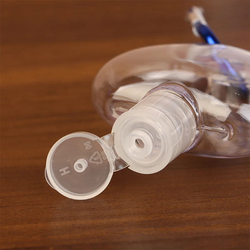 30/50 مللي ملحقات السفر مع حلقة تسلق هوك ماكياج أداة غطاء الوجه زجاجة محلول فارغة العطور الكحول رذاذ زجاجات الحاويات