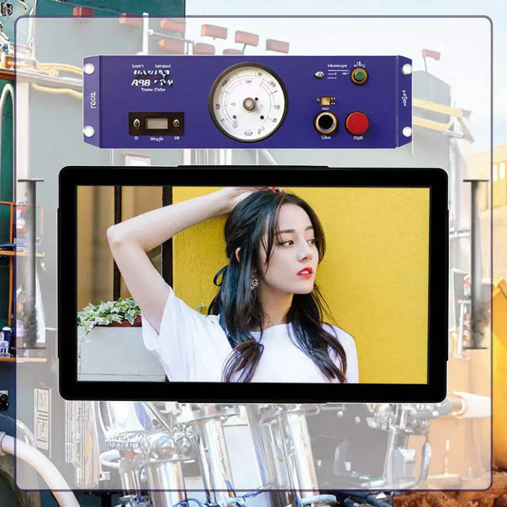 Customized HUILAN 21.5 Inch Industrial Mini PC VGA Android Embedded/Wall Mount All-in-One Aluminium Panel Computer Stock