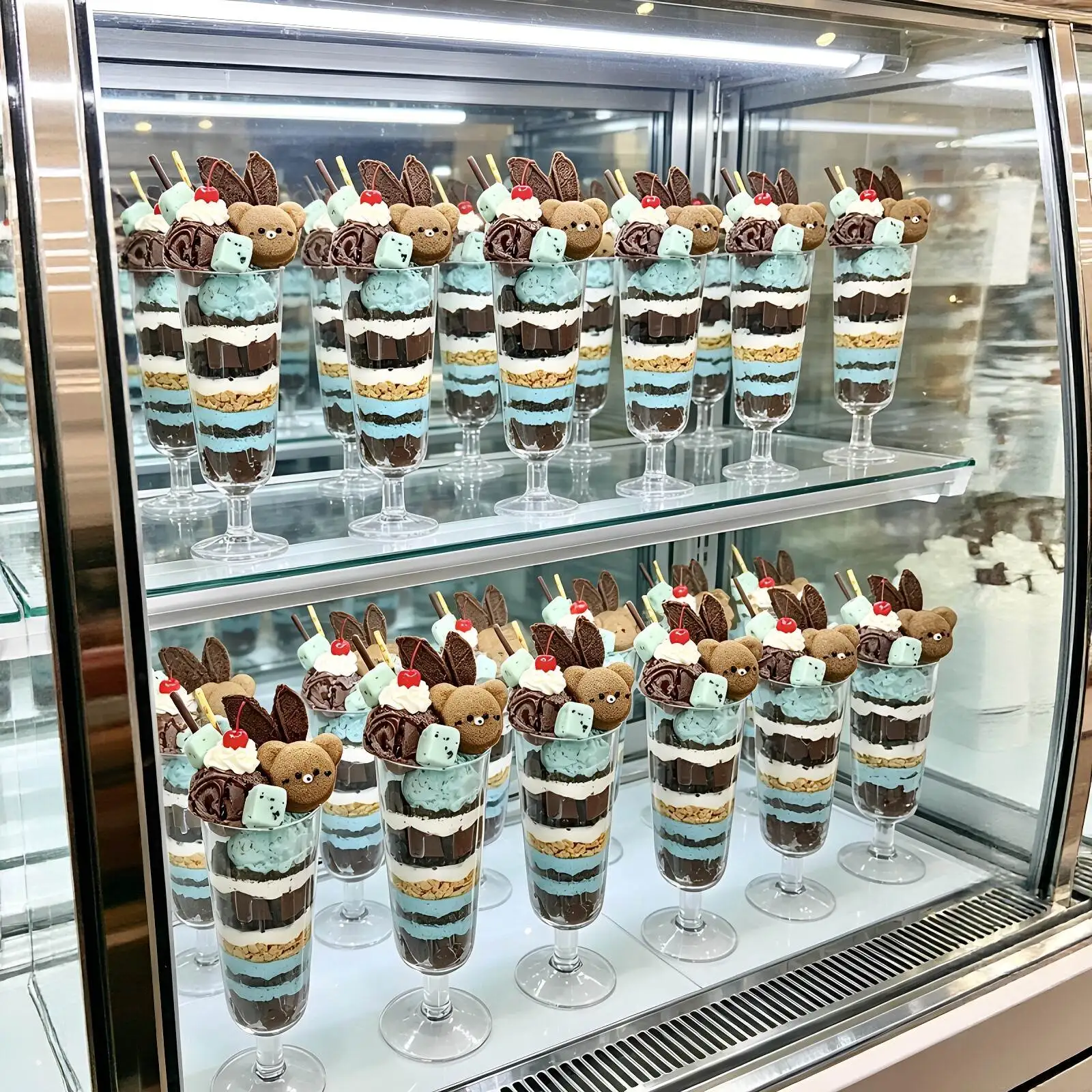 limited-edition-parfait-cup-thin-bear-restaurant-dessert-ice-cream-disposable-high-footed-glass-atmosphere-photo-prop