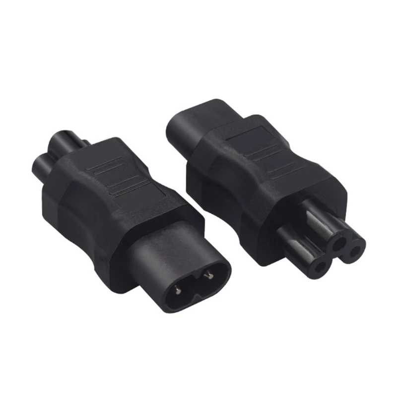 IEC320 C8 to C5 Convert Connector Electric UPS Alternating Current Socket Adaptor Plugs C8 Male to C5 Female