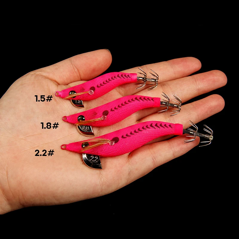 Señuelo Eging luminoso para calamar – Mini jig de pulpo y sepia - imagen 5