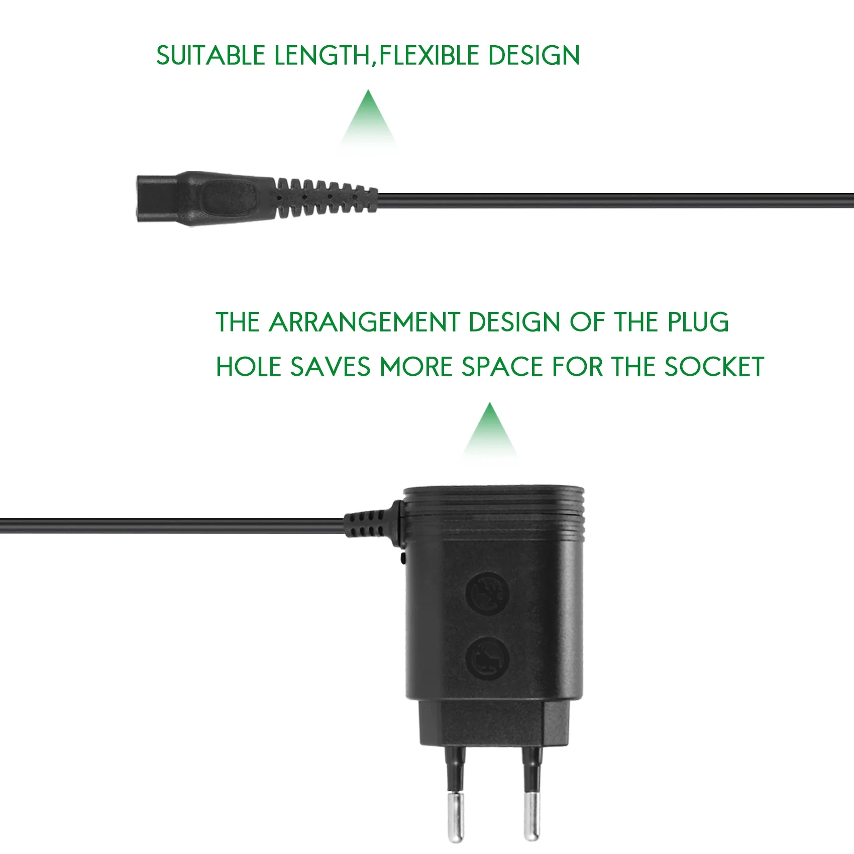 15V HQ8505 per QP6520 QP6510 caricabatterie per rasoio cavo adattatore di alimentazione spina europea