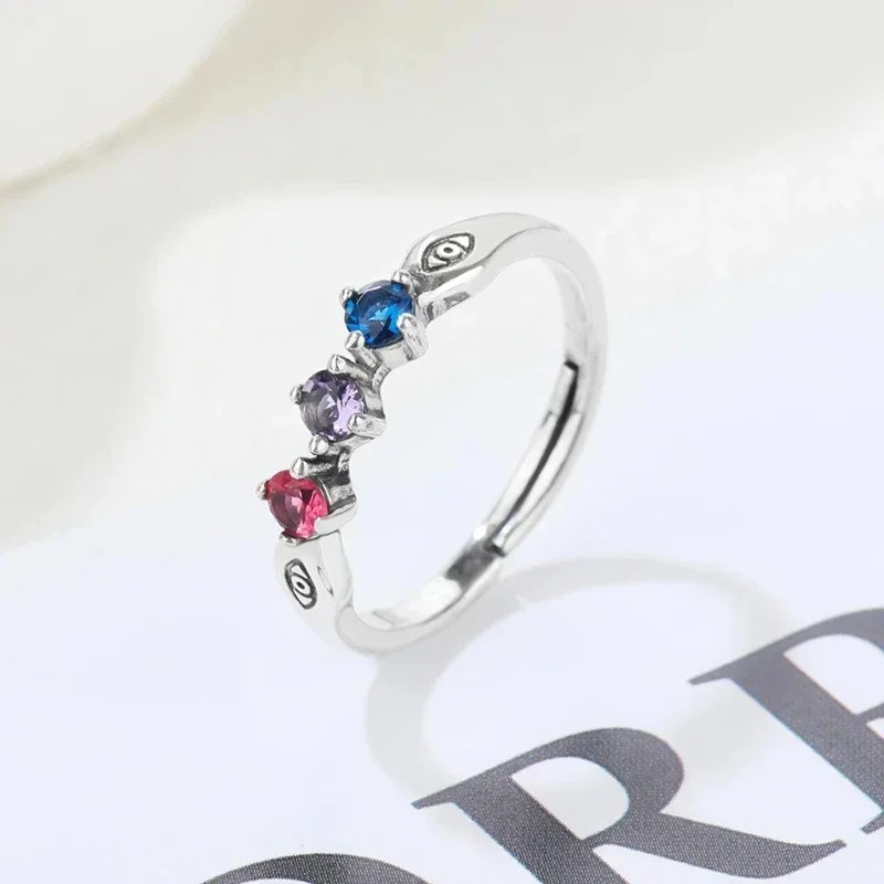 Anime Ryomen Sukuna Gojo Satoru Cosplay Ring Itadori Yuji Unisex Adjustable Metal Finger Rings Jewelry Accessories Gift