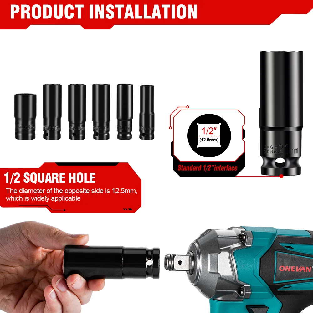 12Pcs Kit Drill Chuck Drive Adapter Set Electric Impact Wrench Hexs Socket Adapter For Electric Drill Wrench Screwdrivers