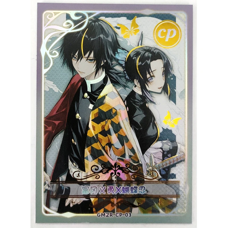 Anime Demon Slayer Kamado Nezuko Agatsuma Zenitsu Kochou Shinobu Kanroji Mitsuri CP Series Collection Card Birthday Gifts Toys