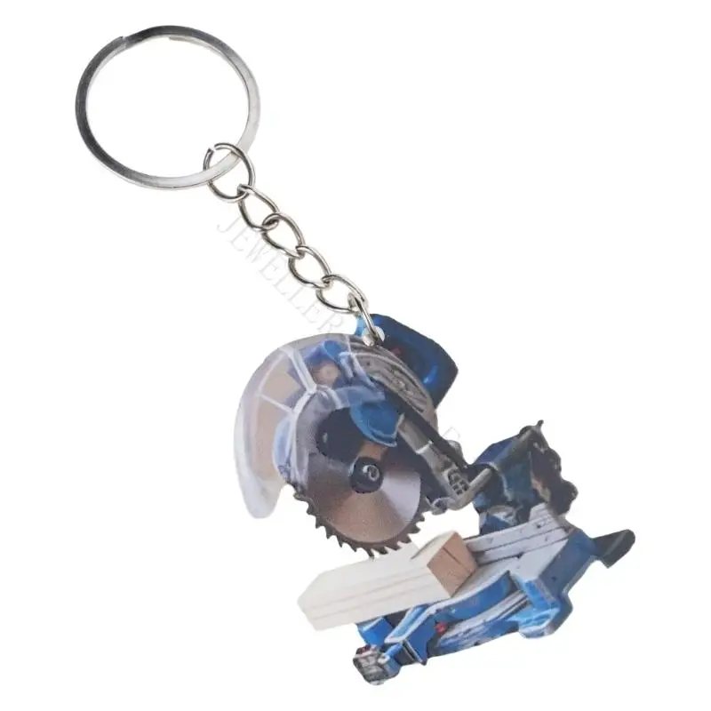 R7UF Mini Bag Accent Keychain Charm with Metal Ring for Daily Keys