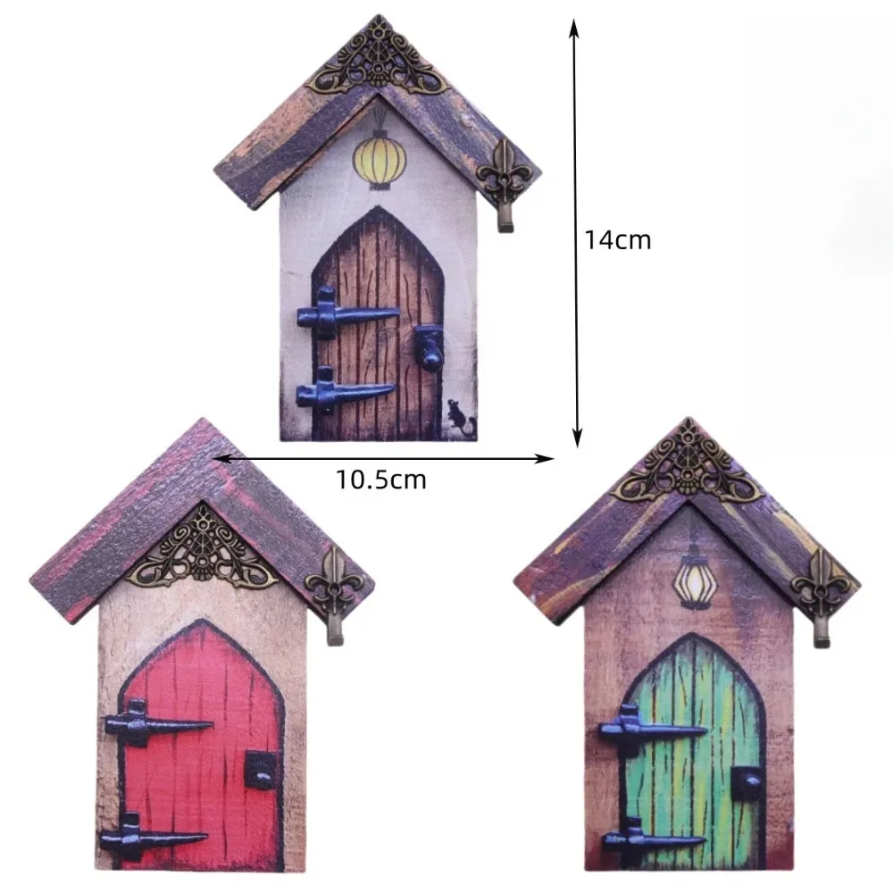 

1:12 Mini Dollhouse Elf Door Handmade DIY Crafts Miniature Scene Christmas Decoration Miniature Dollhouse