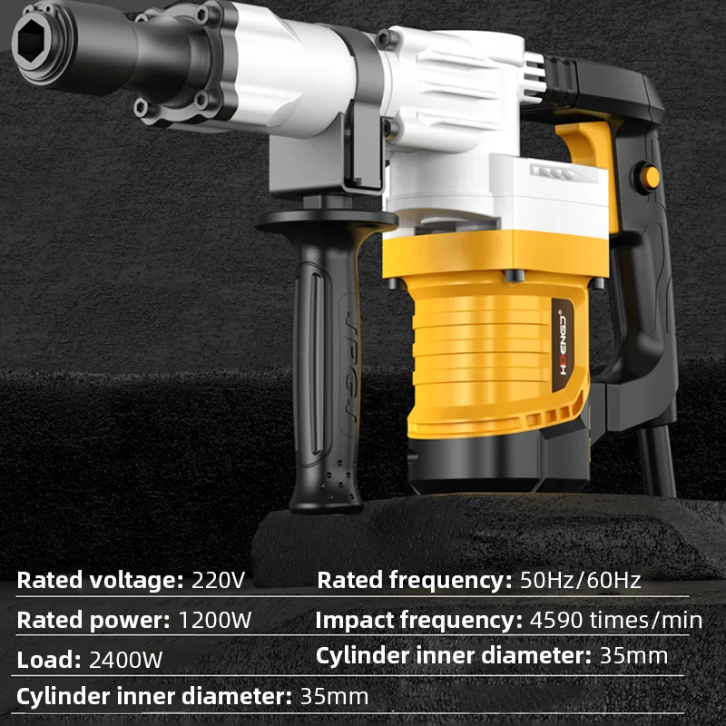 220 فولت الثقيلة الكهربائية اختيار الصناعية الصف جدار هدم المطرقة مناسبة لكسر الجدار أدوات إزميل الخرسانة الشق #6