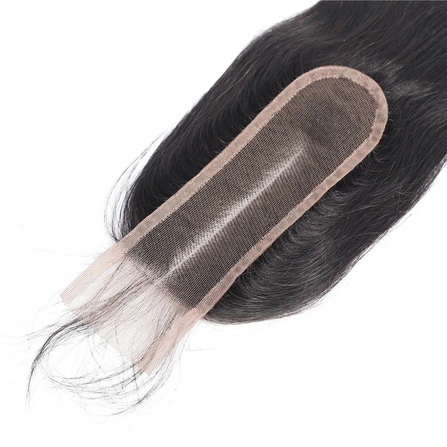 الجسم موجة 2x6 السويسري الدانتيل إغلاق الشعر البشري البرازيلي 2x6 الدانتيل الشفاف إغلاق 10-26 بوصة اللون الطبيعي قبل قطعها للنساء #4