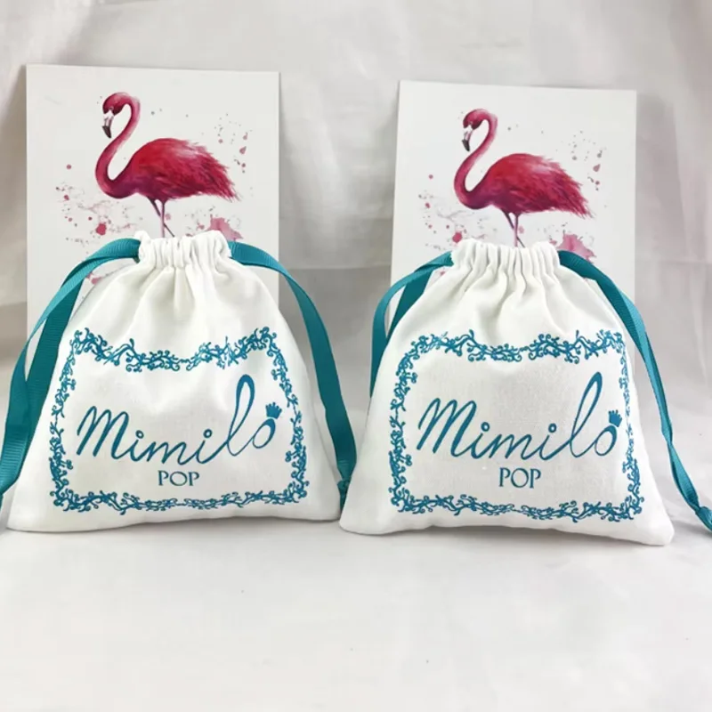 

Small Jewelry Gift Bags muslin canvas organic cotton drawstring Dust Sack