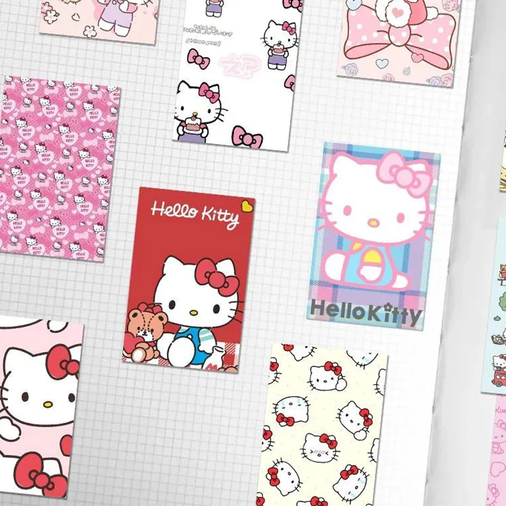 Olá Kitty Sanrio Anime Adesivos para Meninas, Etiqueta Bonito Dos Desenhos Animados, Decalques DIY, Bagagem Do Telefone, Garrafa De Água, Decoração Kawaii, 10 Pcs, 30 Pcs, 48Pcs