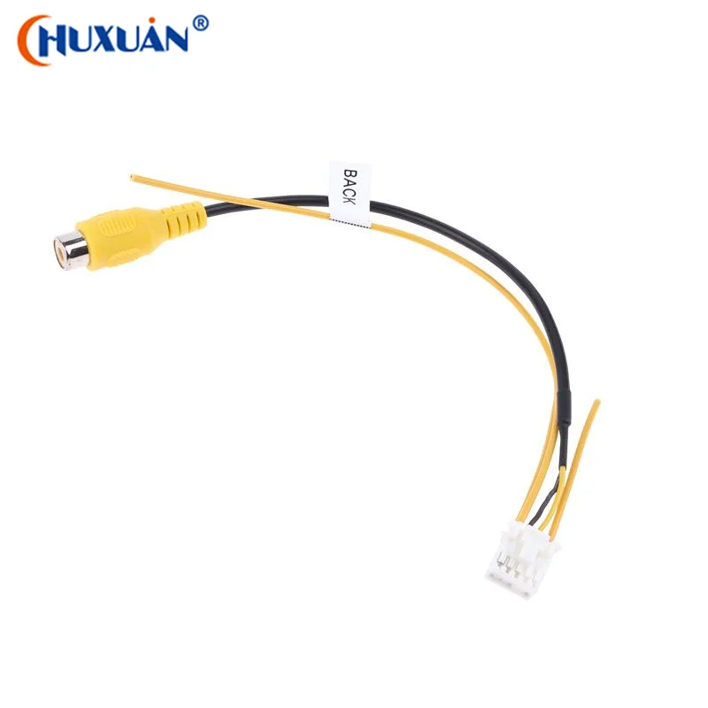 [Q]1pcs 10Pin Rear View Backup Camera Cable Adaptor For Car Stereo Android Radio DVD Player Car Multimedia Monitor