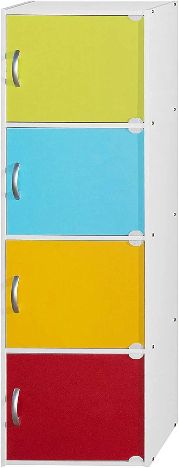 

Engineered Wood Bookcase with Slim Versatile Design for Home Storage and Organization