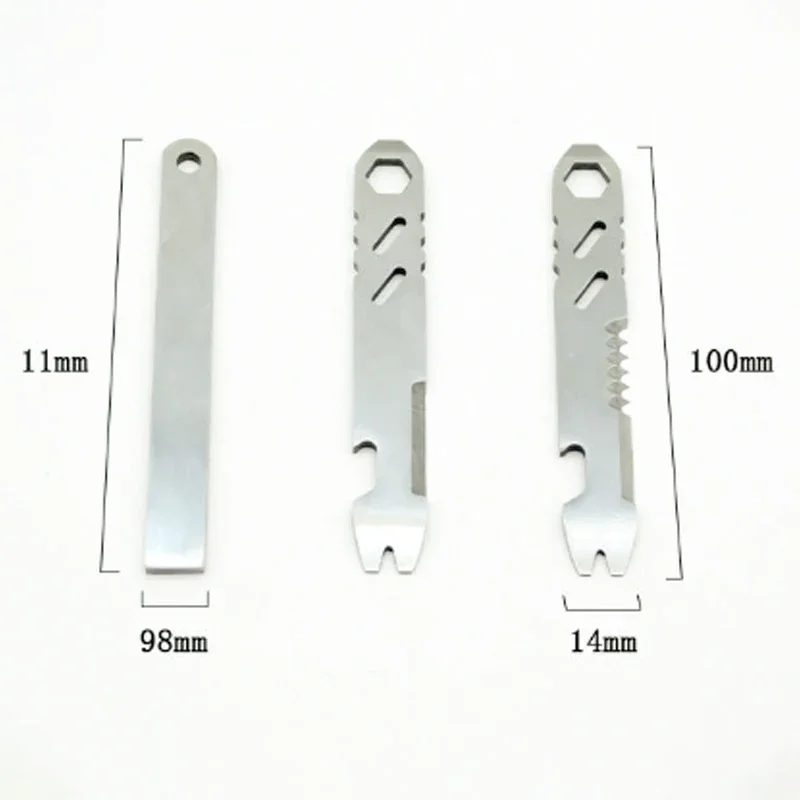 AliExpress NONE Outdoor Mini EDC Hex Wrench Stainless Steel Multifunctional Pry Bar Bottle Opener Portable Bicycle Repair Tool Camping Equipment