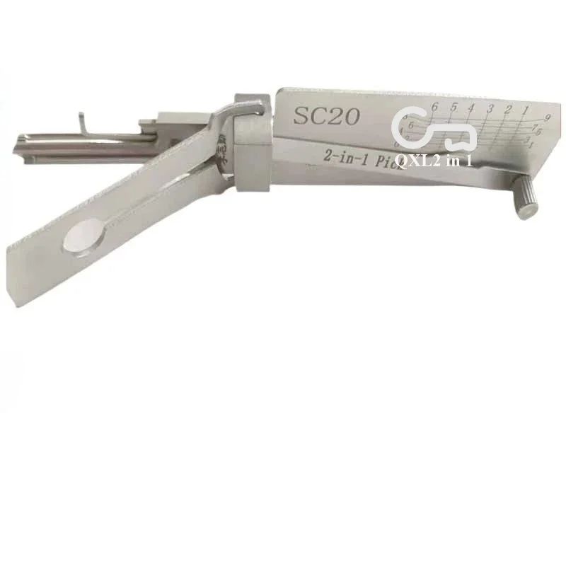 

SC20 Lishi 2in1 Kit Locksmith Tools for Civil Lock for Schlage Lock C/ L Keyway for Schlage Master Key Series Pick & Decoder