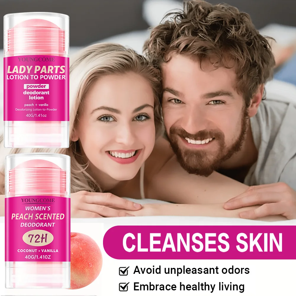 Körpergeruchsentferner Antitranspirant Stick Pfirsich Deodorant Achselentfernung für Frauen Mann Honig Pfirsich Stick Deodorant Stick 40g – Detail 4