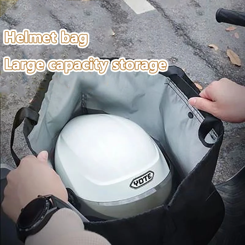 1pc Portable Helmet Storage Bag Outdoor Waterproof Large Capacity Motorcycle Helmets Handbag Carrying Pouch Moto Accessories