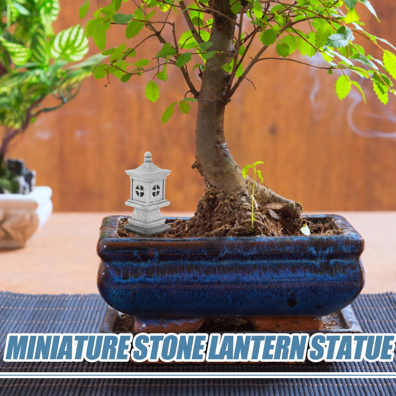 Japanese Miniature Stone Lantern Pagoda Statue Sandstone Garden Bonsai Decoration Zen Outdoor Micro Landscape Fairy Garden
