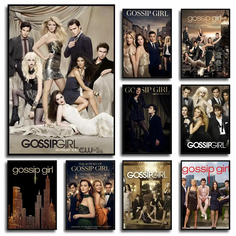 TV Series Gossip Girl Poster Poster Room Wall Art Decor Waterproof Stickers For Home Bar Bedroom Decoration