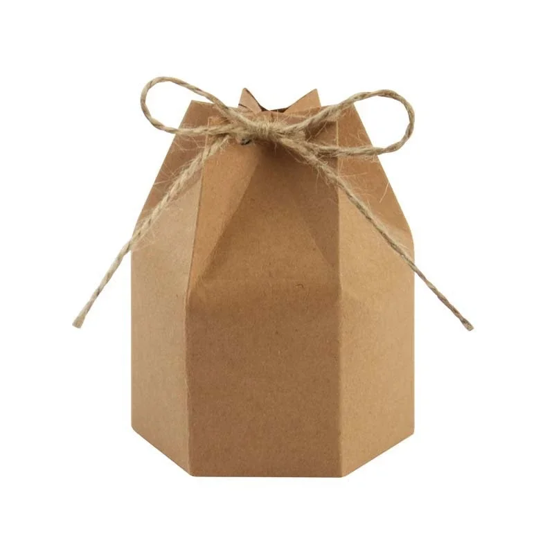 10–30 Stück Retro-Geschenkbox aus Kraftpapier, weiß, braun, für Kekse, Süßigkeiten, Verpackungsbeutel mit Seil, Anhänger, Geburtstag, Hochzeit, Party, Geschenke, Zubehör – Detail 4
