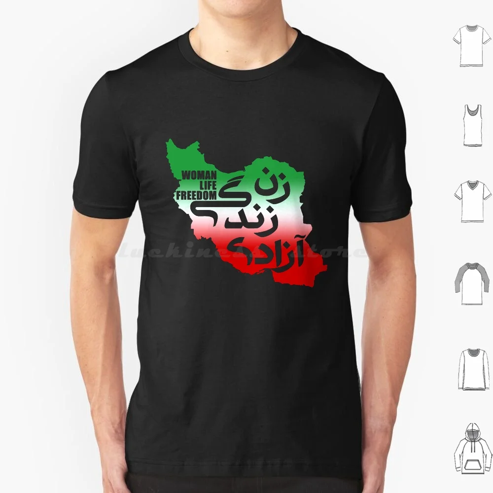 Woman , Life , ? ? ? ? ? ? ? ? ? ? ? ? T Shirt Big Size 100% Cotton Zan Zendegi Azadi Liberty Woman Women Life Mahsa Mahsaamini