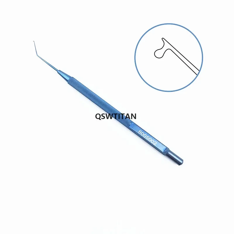 Ophthalmic Lester IOL Objektiv Titan Manipulator Haken Ophthalmic Instruments