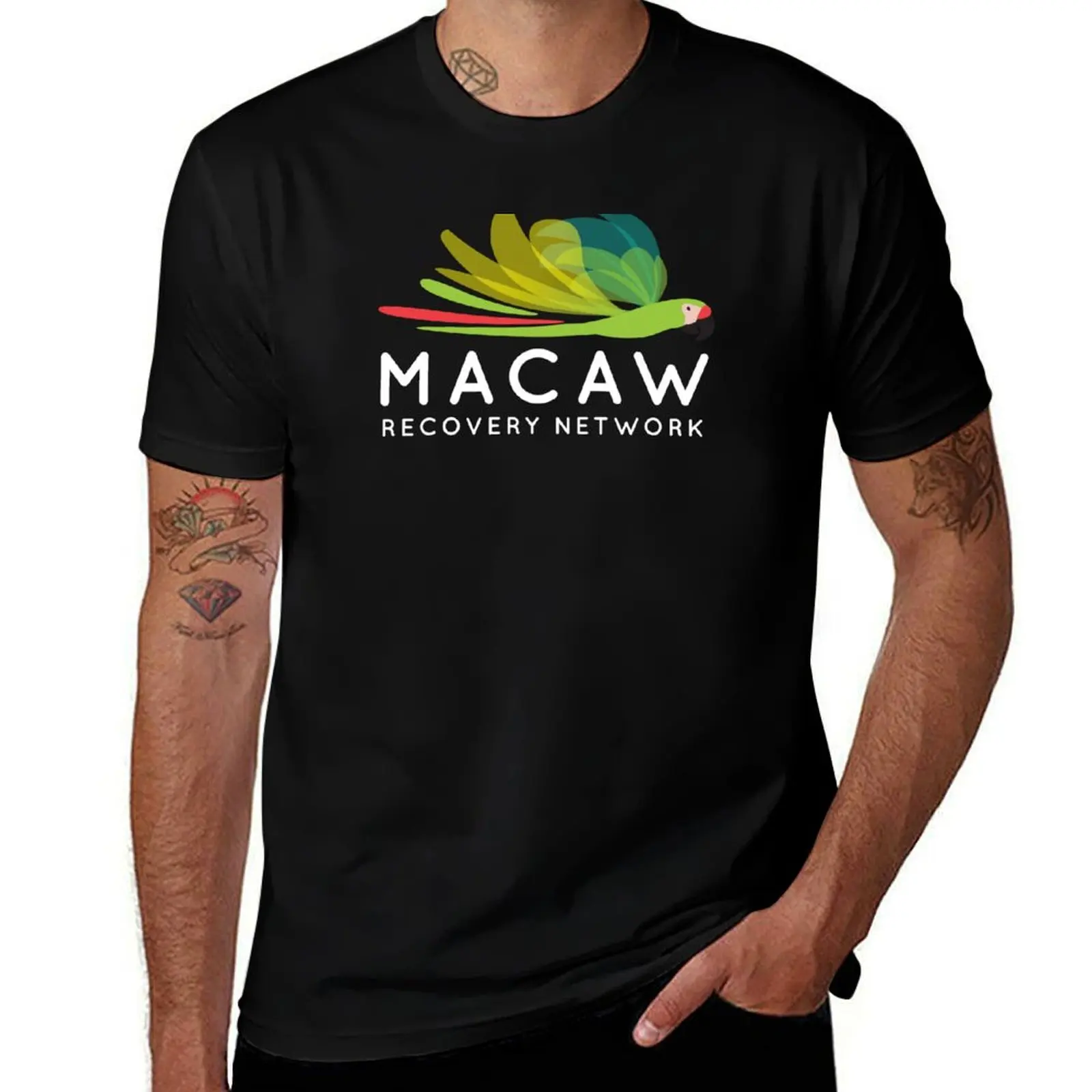 Macaw Recovery Network Logo T-Shirt blacks T-shirts oversize custom t shirt new gifts and t-shirts men clothes