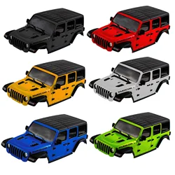 Carrozzeria carrozzeria JEEP Wrangler Rubicon Body Shell Mini Z Mini-Z 4 x4 per 1/24 Axial SCX24 RC carrozzeria parti di aggiornamento fai da te