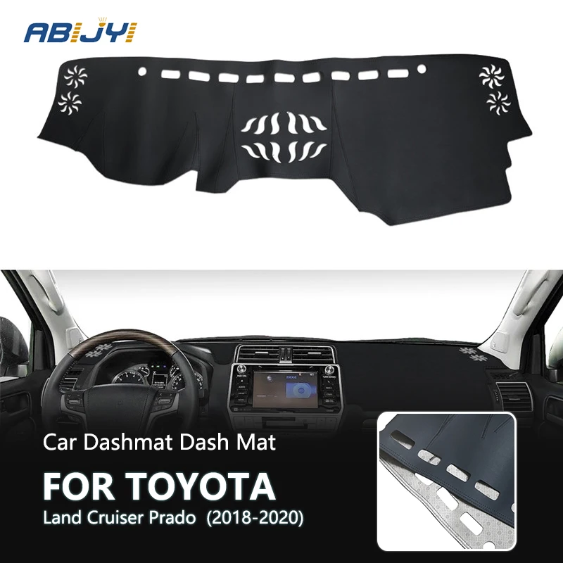 

New Car Dashboard cover Anti-skid dashboard mat Anti-skid dashboard mat Interior par For Toyota Land Cruiser Prado 2018~2020