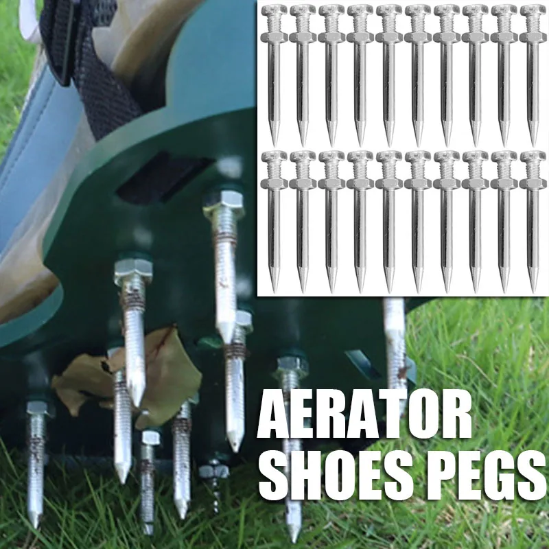 

20 Pcs Liquid Nail Aerate Lawn Metal Garden Aerator Replacement Spikes for Ventilation Replacement Spikes Metal Nail Accessories