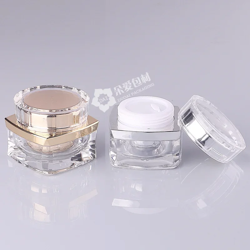 Cream Bottle Face Cream Bottle 15g High-end Cosmetic Empty Bottle Eye Cream Box Cream Jar Skin Care Products Refillable Bottle