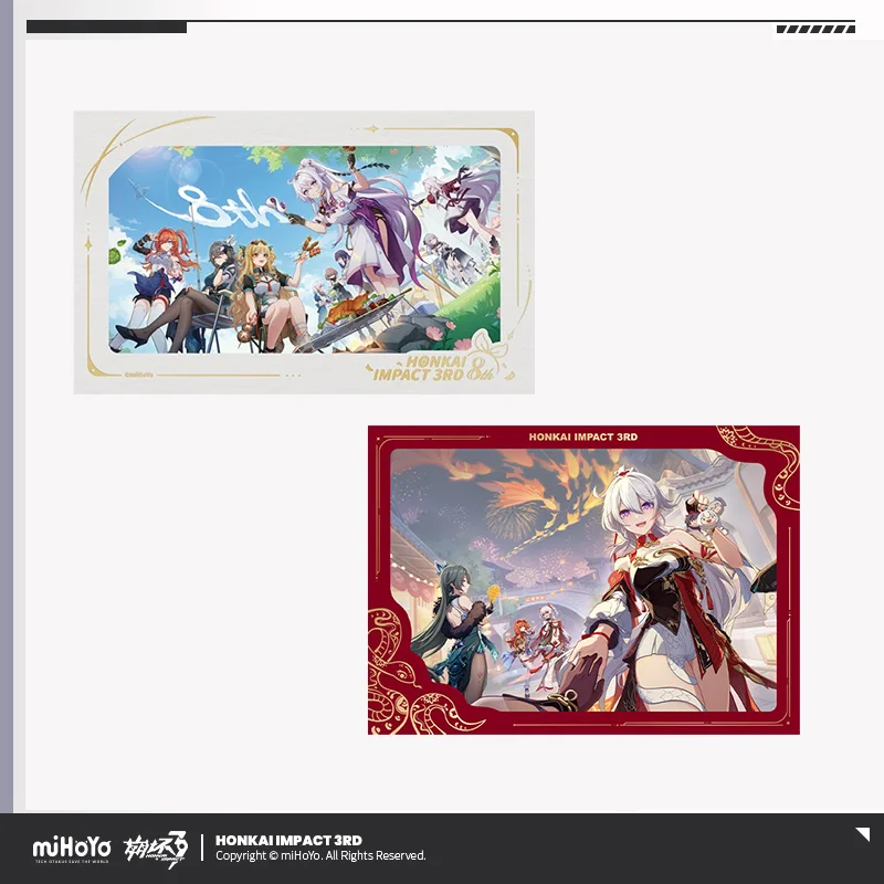 

Sunsyea Honkai Impact 3rd Official Merch miHoYo Original Authentic 8th Anniversary Commemorative Card Kinan XGQX PET Card