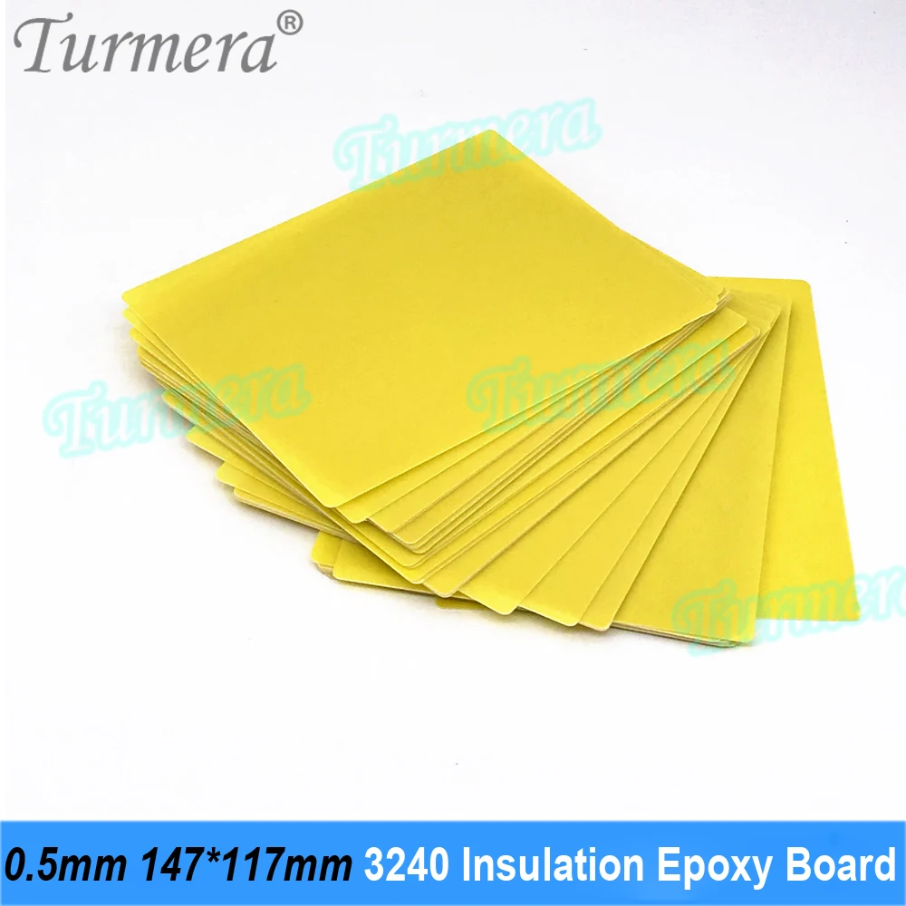 Turmera 3240 Insulation Epoxy Plate 0.5mm Thickness 147*117mm for 3.2V 50Ah 40Ah 60Ah 280Ah 12.8V Lifepo4 Batteries Pack Diy Use