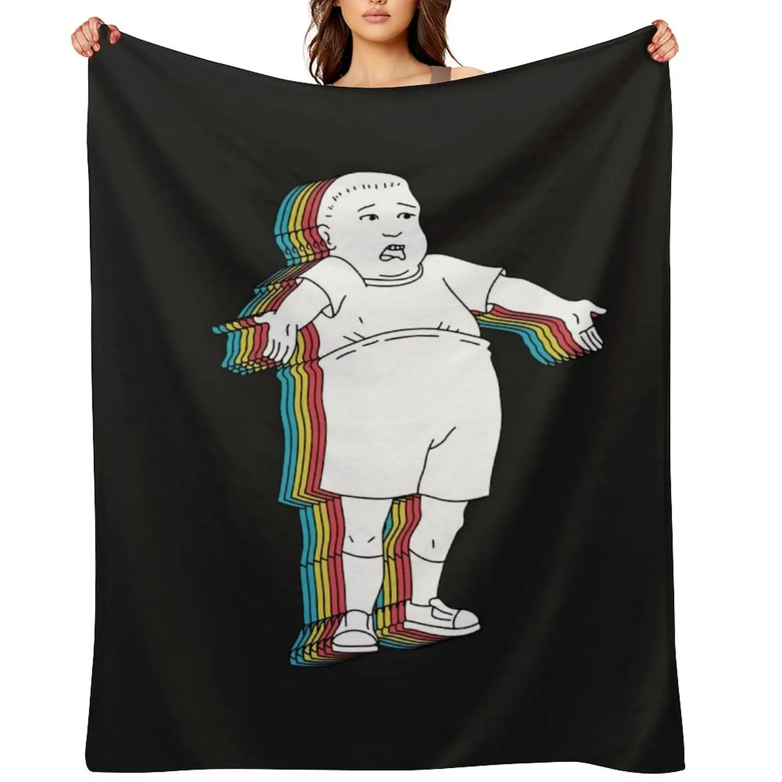 Bobby Hill - What are you talking about? Throw Blanket Heavy Decoratives Bed linens Luxury Designer Blankets