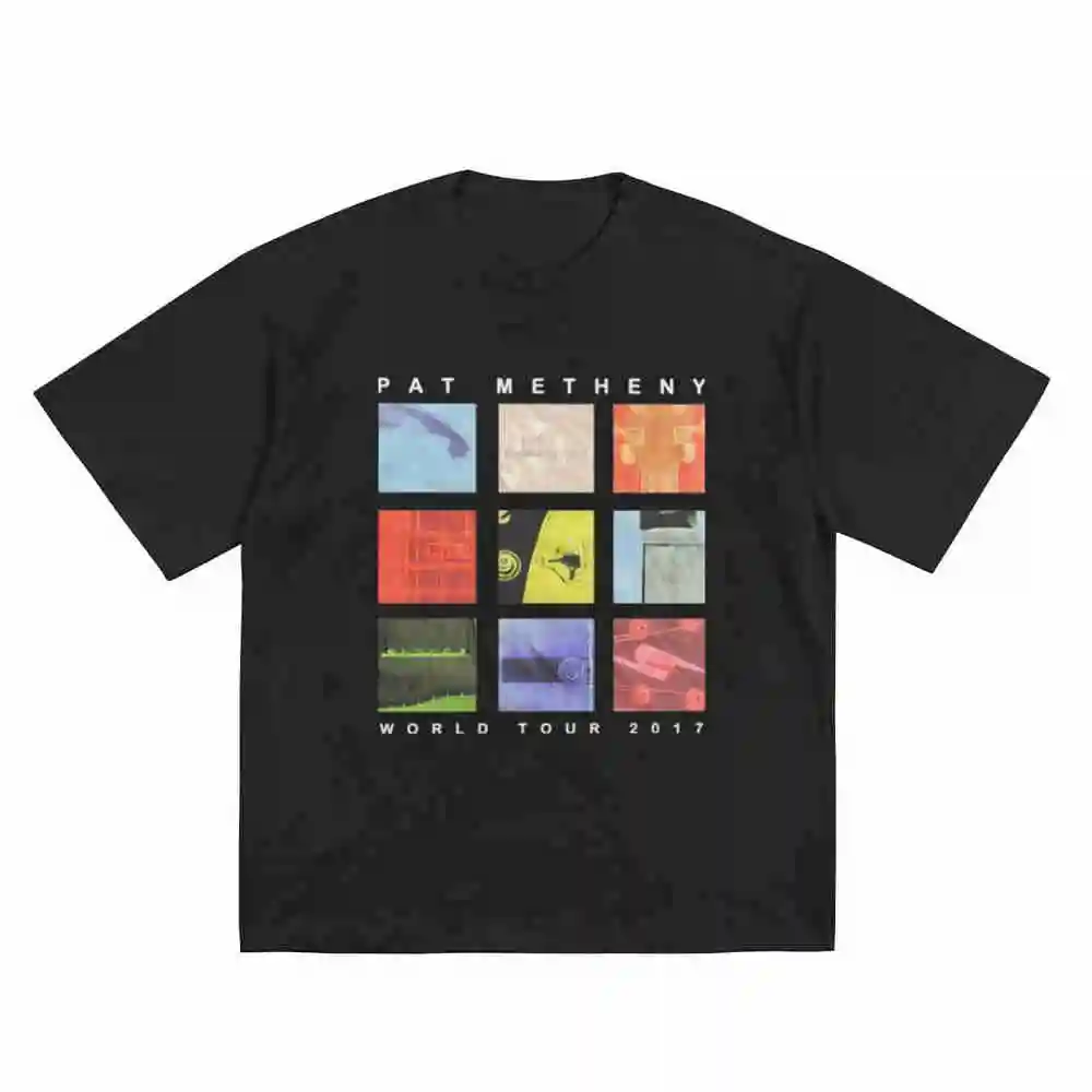 Pat Metheny An Evening With World Tour Short Sleeve Tee 100% Cotton T-Shirt