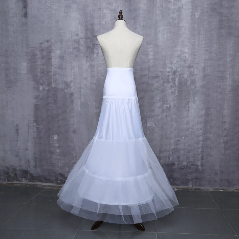 Hot Mermaid Wedding Petticoat Crinoline Slip Bridal Underskirt In Stock High Quality