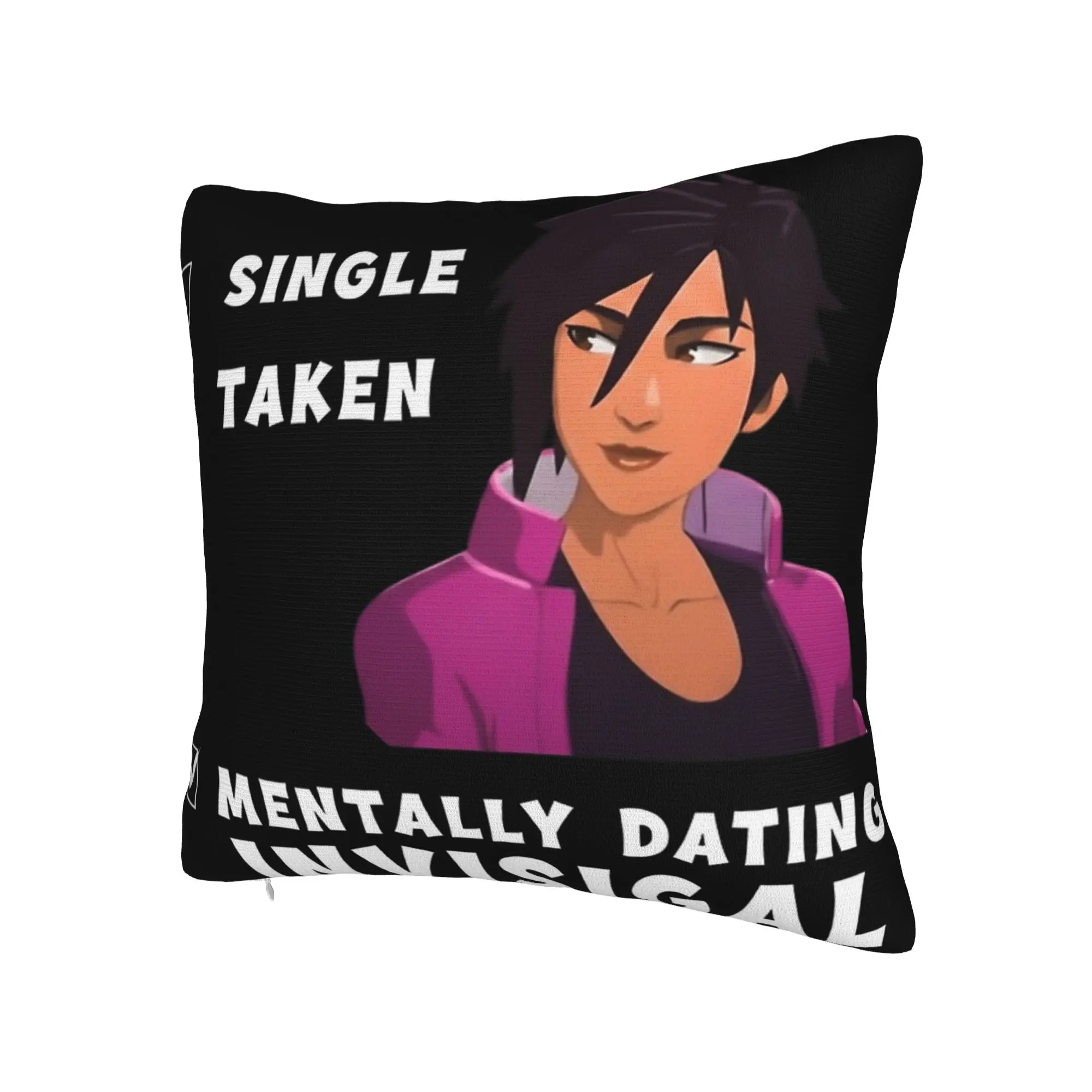 Mentally Dating Invisigal Dispatch Game Pillowcase Merch Printed Cushion Cover Decoration  Pillow Case Cover Home Multi Size