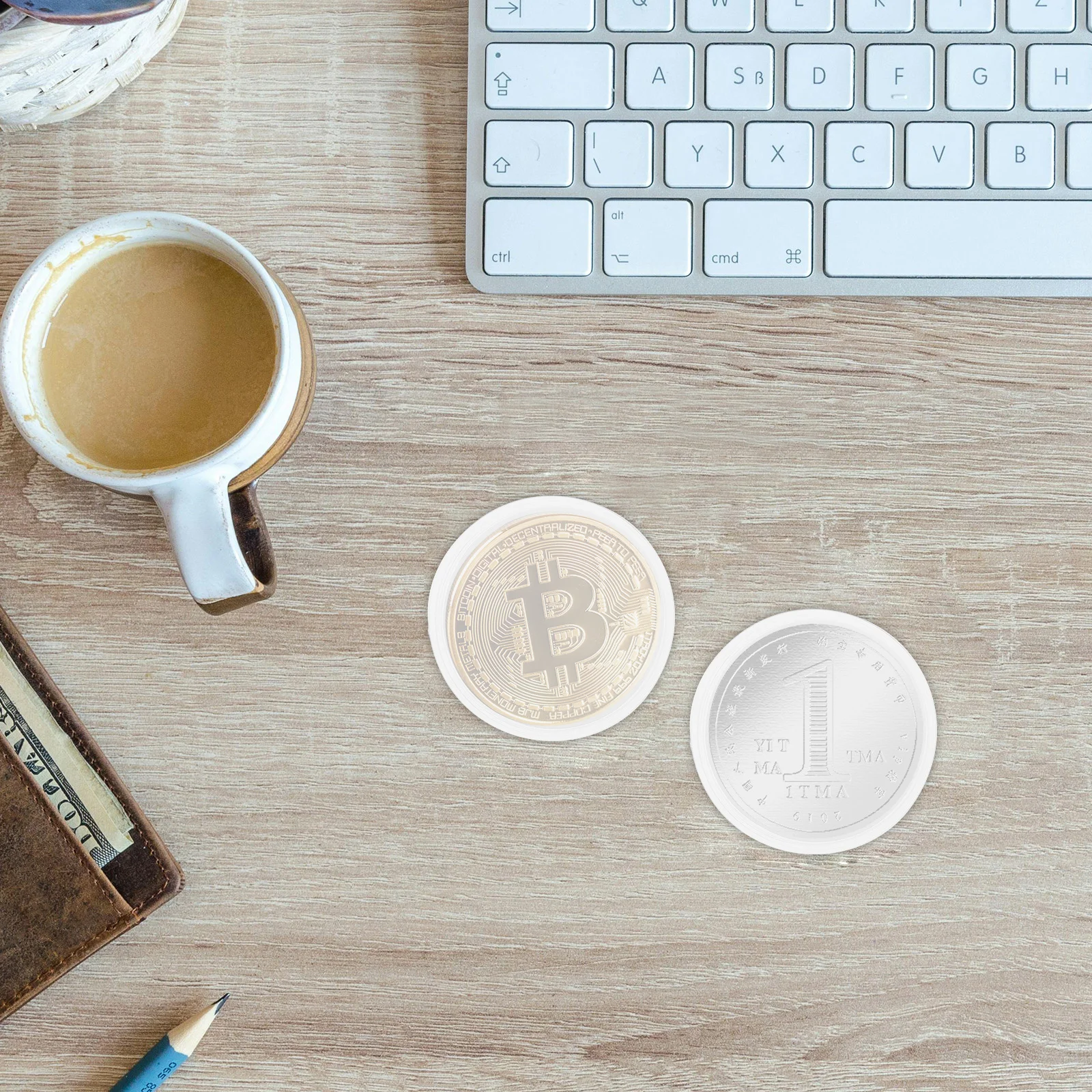 Caja de colección de monedas de 20 piezas, vitrina de monedas conmemorativas transparente con relleno interior, almacenamiento para monedas de desafío y plata