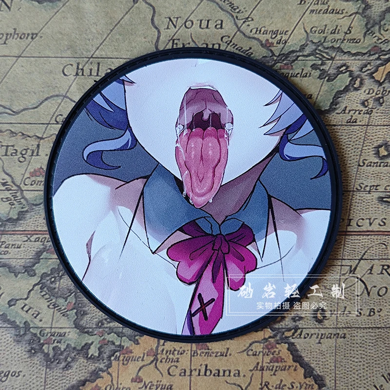 2d-初音ミク戦術士気フック-ループパッチ衣料用腕章ミクパーソナライズされた-pvc-バックパッケージ士気マーク