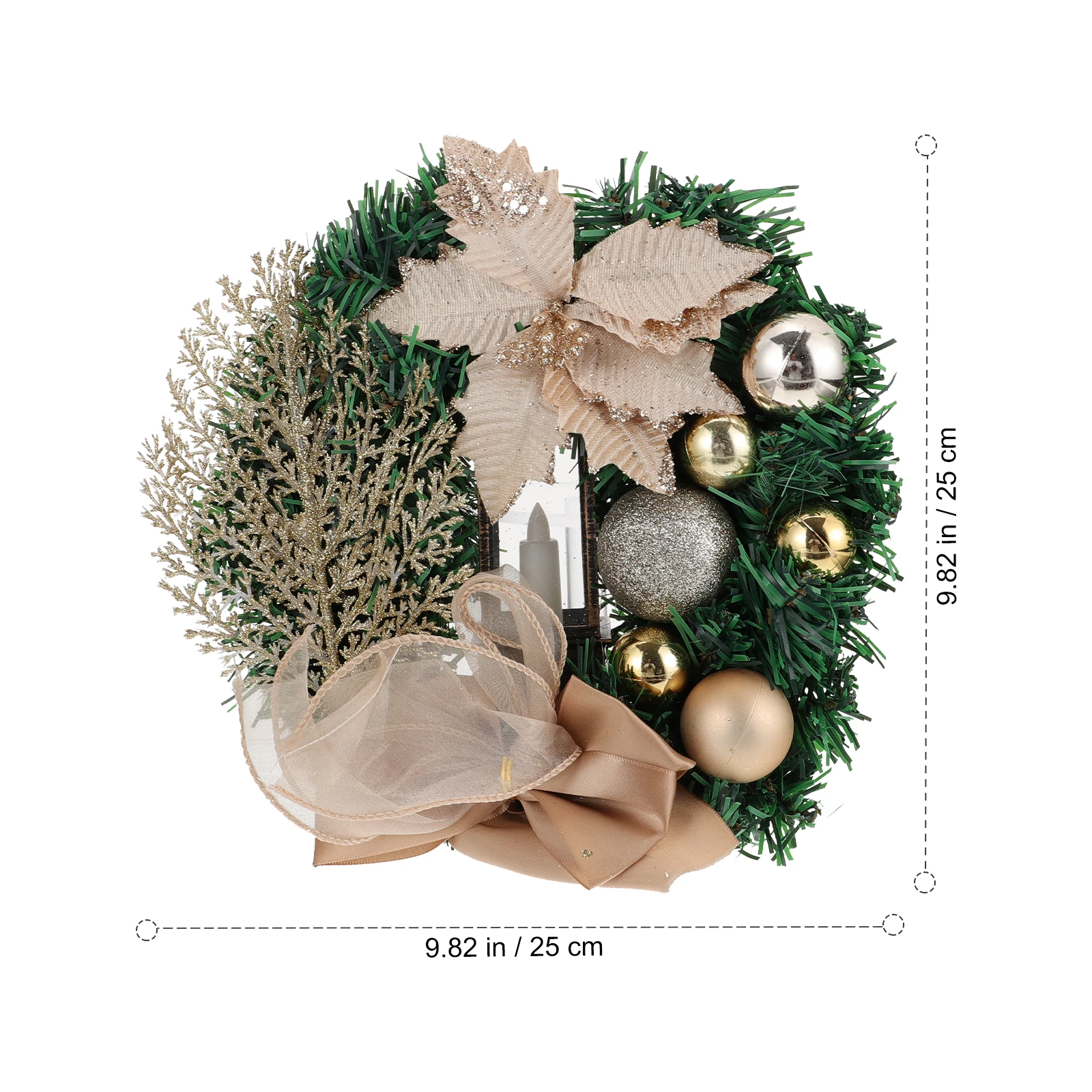 

1pc Christmas Home Decor Wreath Decoration Centerpieces Garland Xmas Outdoor Practical Safe Quality Ornament