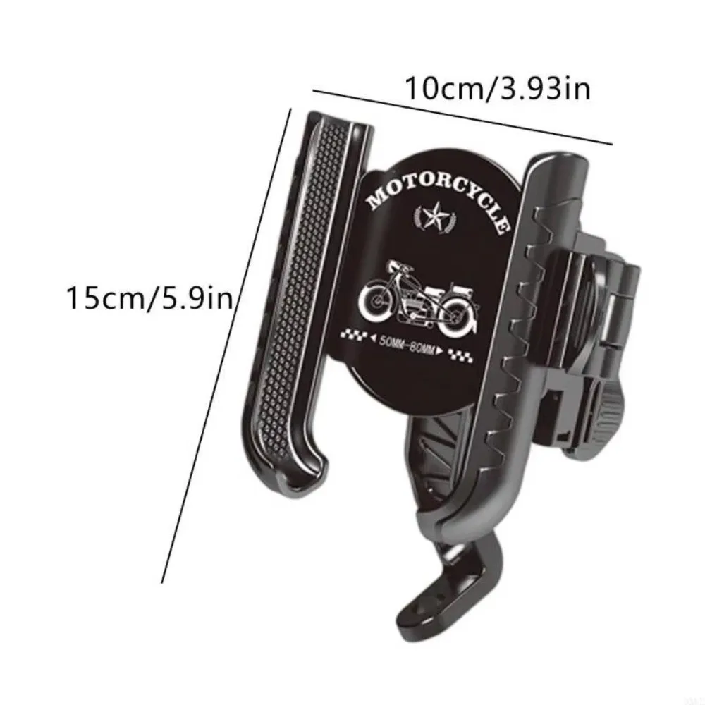 Lenker-/Rückspiegel-montierter Telefonhalter, universeller Anti-Shake-Fahrradhalter mit Stoßdämpfung, multifunktional