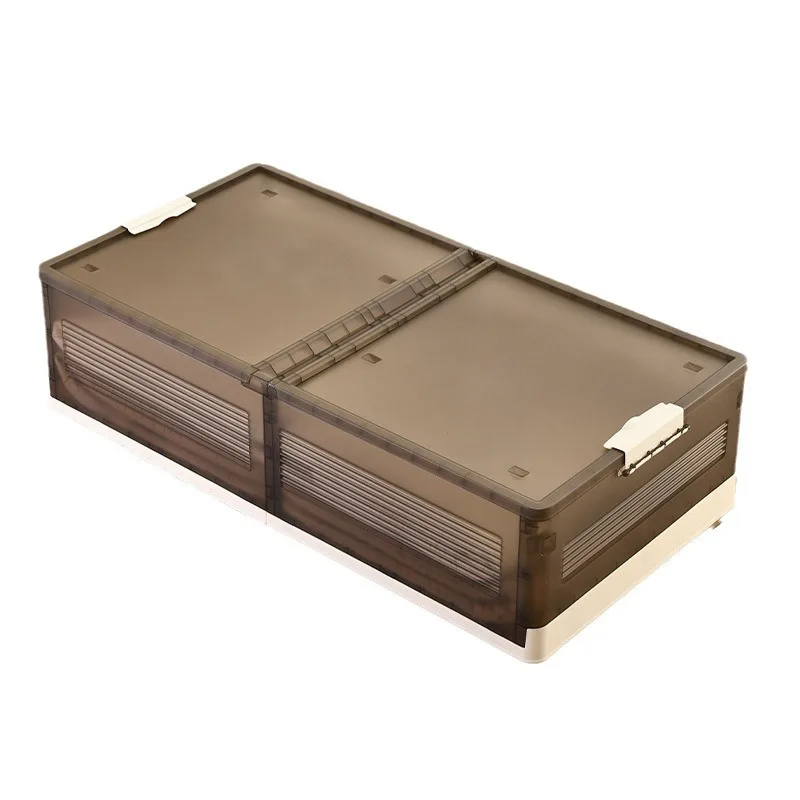 Under the bed storage box to store household clothes with wheels Clothing organizing box Foldable under the bed storage