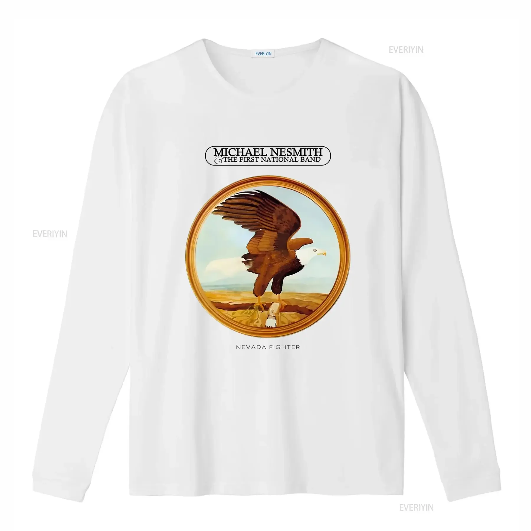 Vintage Retro Bald Eagle Oil Painting Art Print Casual T Shirt vintage Washed streetwear graphic Unisex homme Versatile
