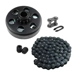 Centrifugal Clutch & CHAIN ​​ # 35 for Go Kart Trolley Bike