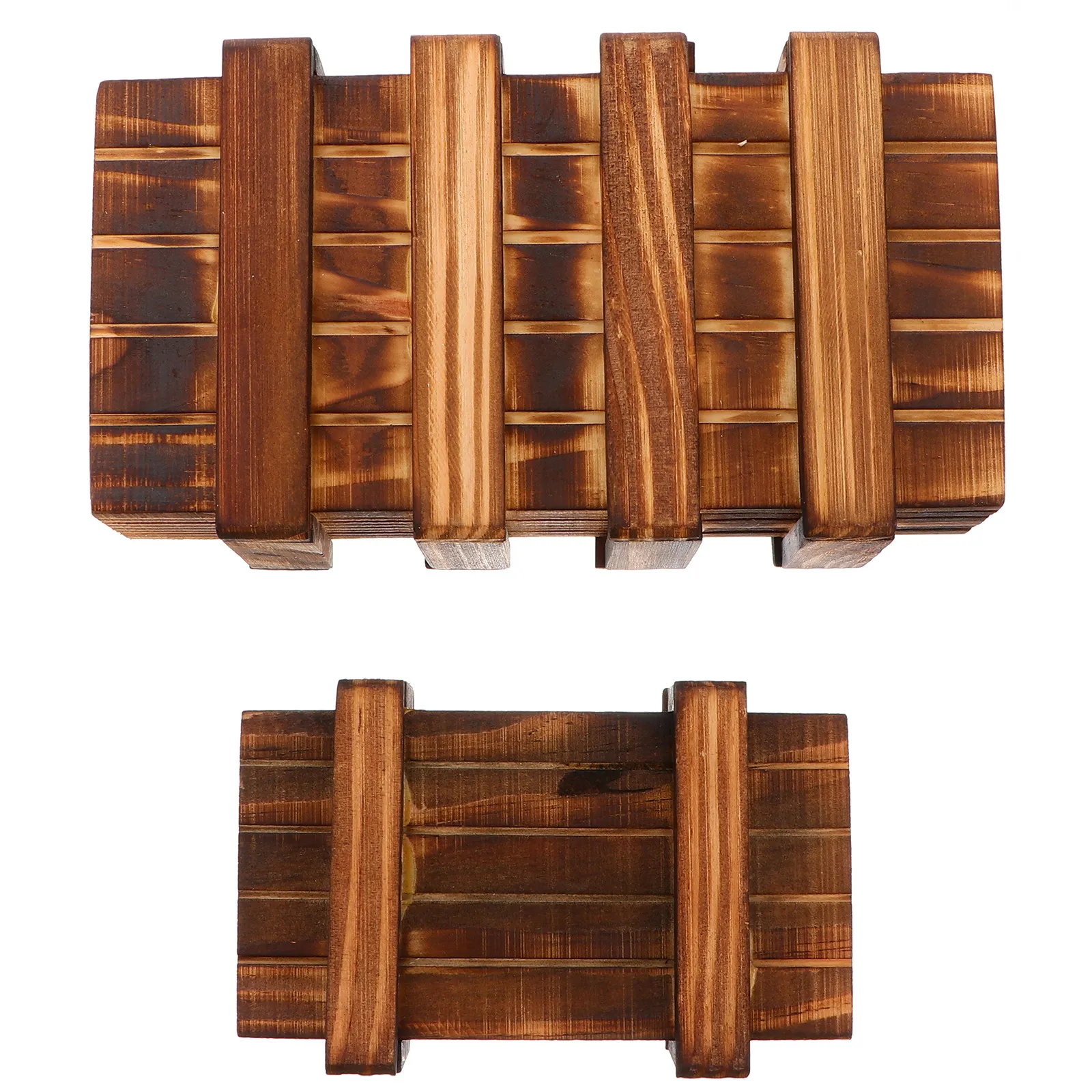 

2Pcs Wooden Box Puzzle Secret Drawer Educational Game for Children Secure Storage Kid Development Gift Secret Drawer