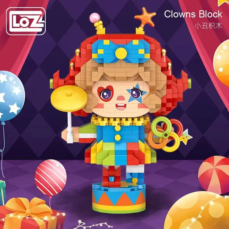 Loz Circus Park Clown Party Micro Particle Assembled Building Block Toys Model Playground Micro Diamond