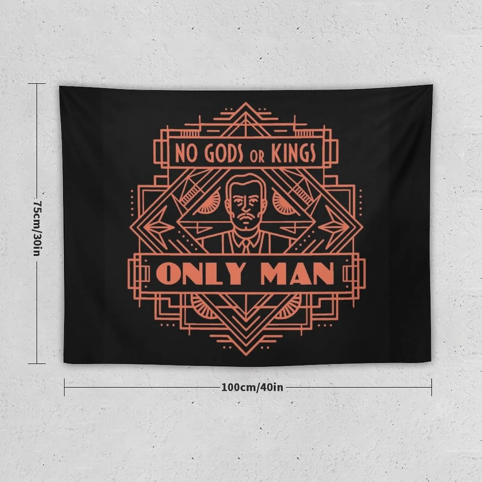 BIOSHOCK - No Gods or Kings, only Tapestry Home Decor Aesthetic Wall Decor Hanging Tapestry