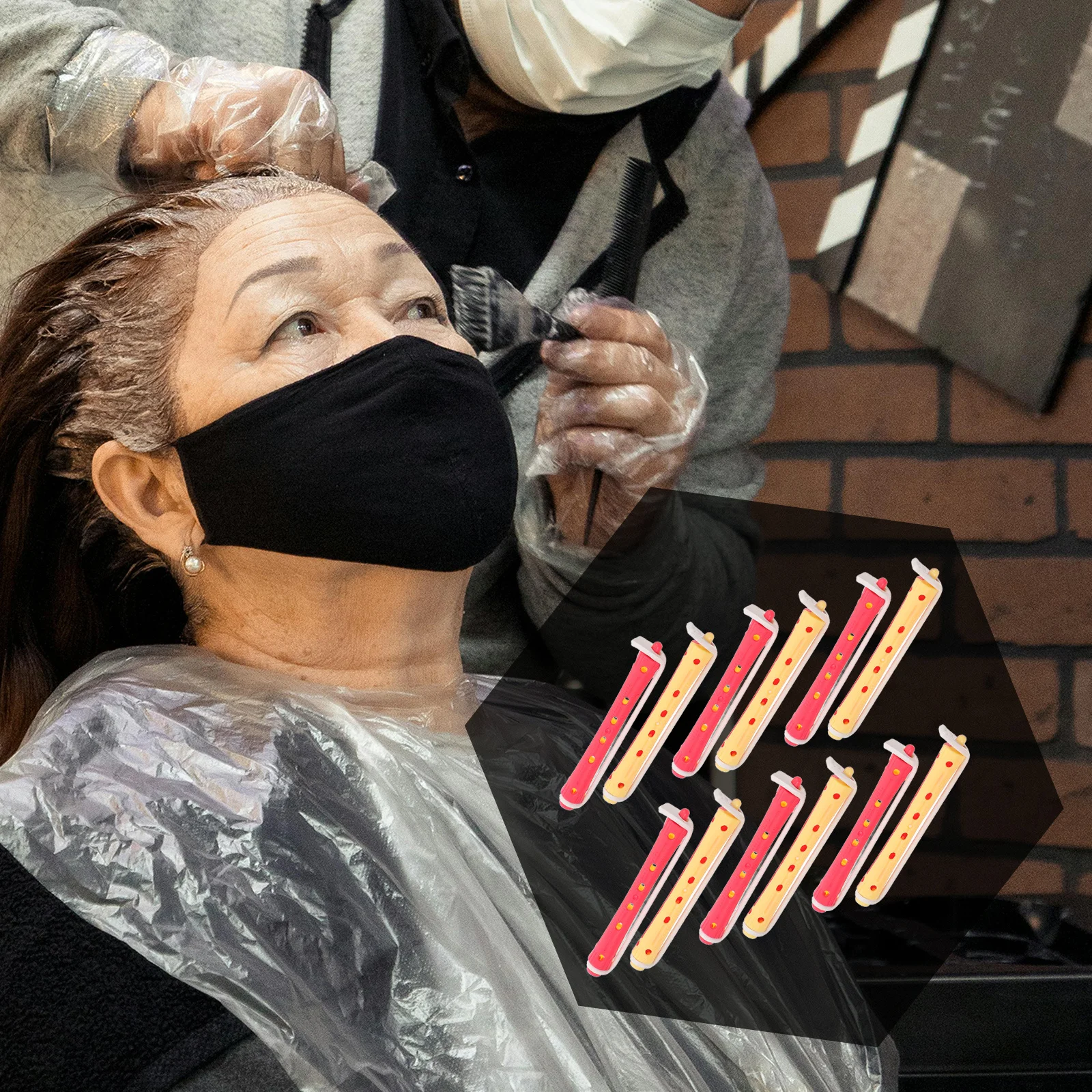 12 stücke Dauerwelle Für Frauen Curling Rollen Tragbare Lockenwickler Leichte Keine Wärme Styling Werkzeuge Für Langes Kurzes Haar